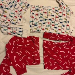Kids Pajamas Set - Red and White